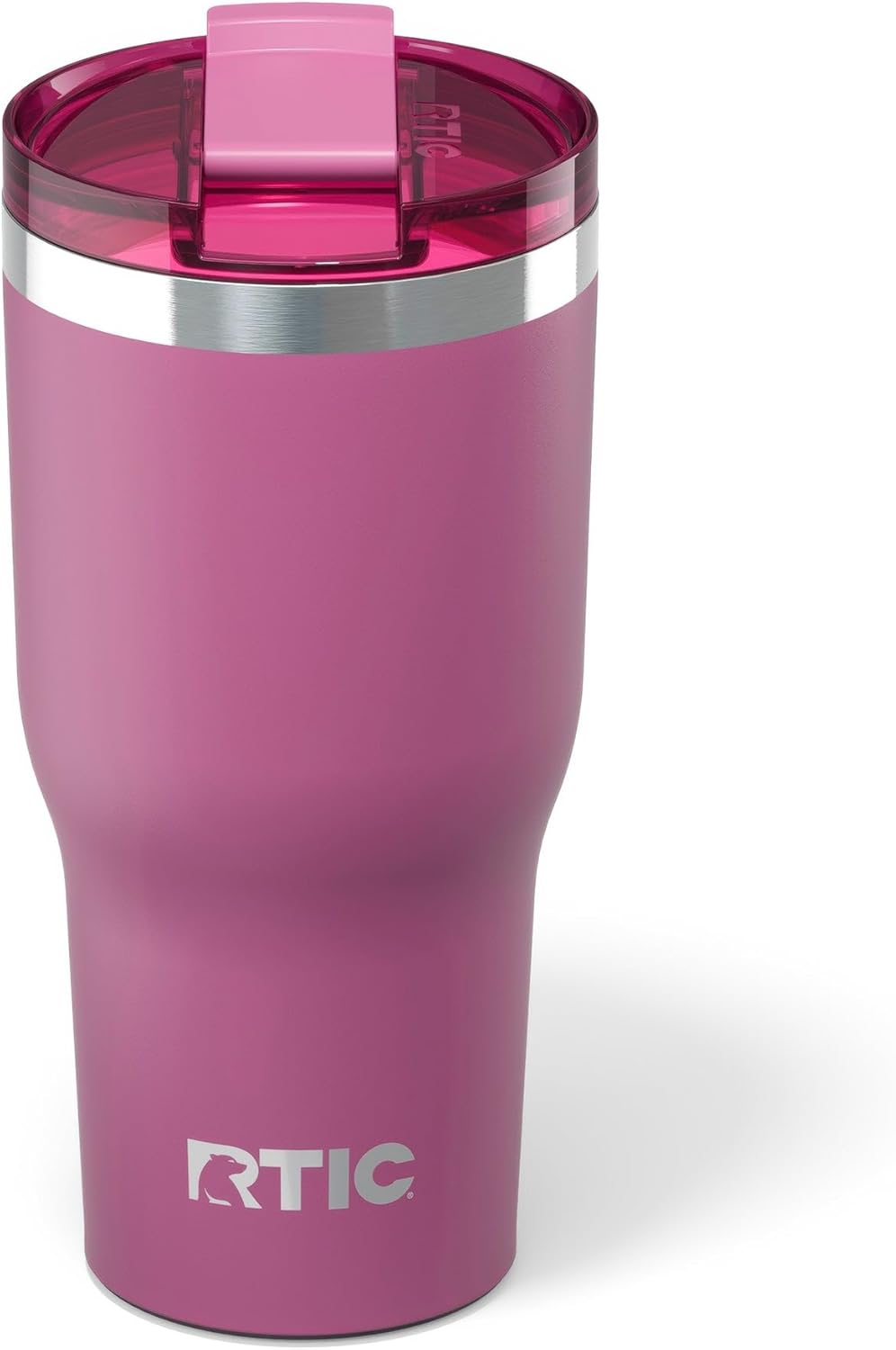 RTIC 30oz Essential Tumbler with Lid, Ceramic Lined, Insulated, Stainless Steel, Metal, Double Wall Vacuum-Insulation, Travel Cup for Iced Coffee, Tea, Hot and Cold Drink, Lavender Glitter