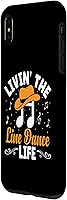 Vista 2 de Funda para iPhone XS Max Living The Line Dance Life Country Music Funny Line Dancing Case