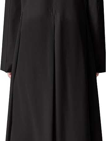 IvyRobes Unisex Adult's Clergy & Pulpit Anglican Cassock with Tab Insert Collar