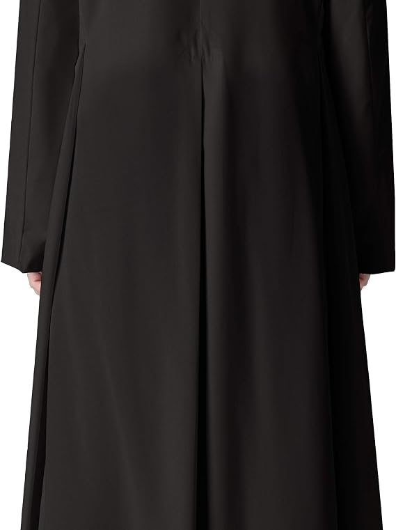IvyRobes Unisex Adult's Clergy & Pulpit Anglican Cassock with Tab Insert Collar