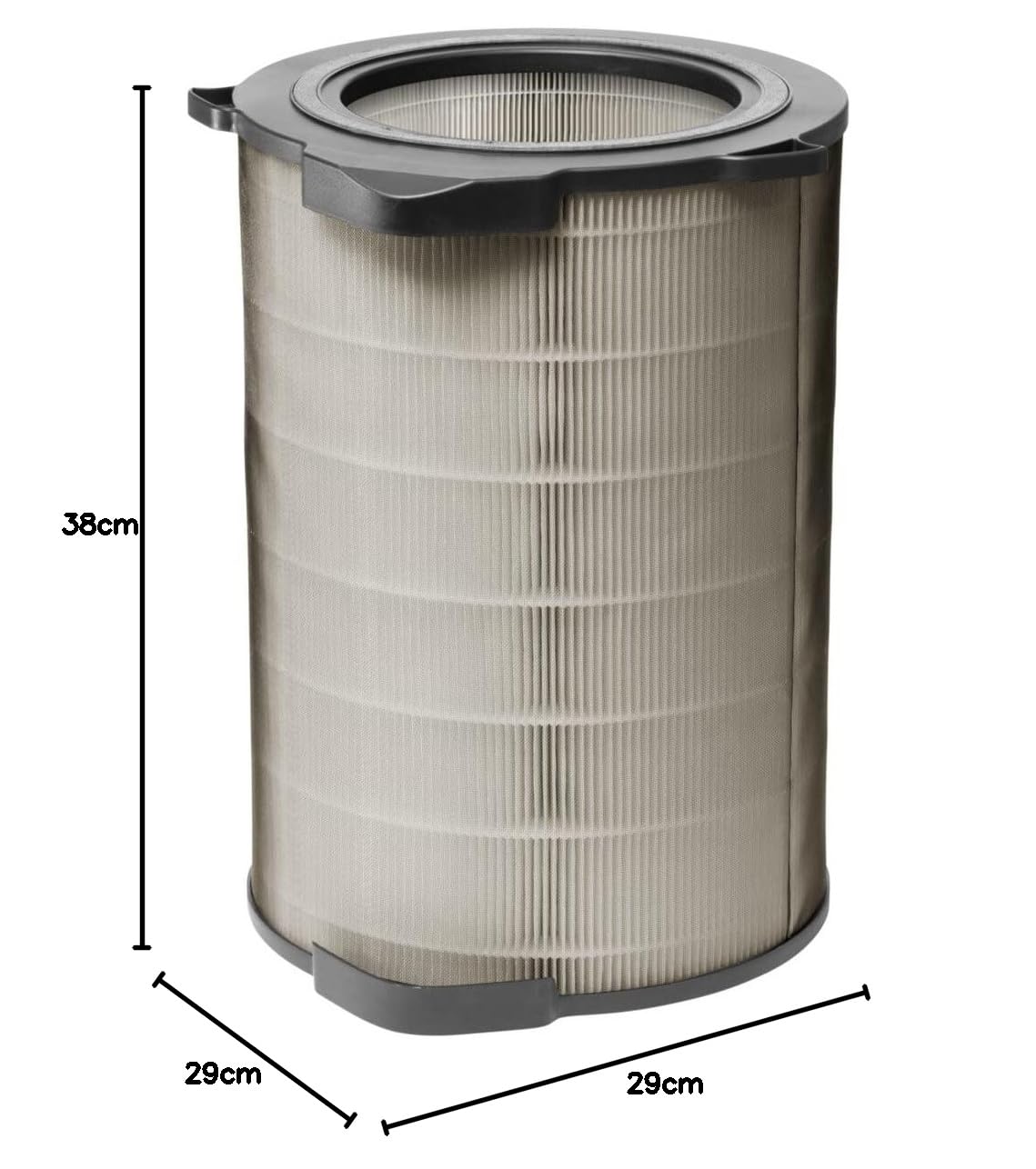 AEG AFDBTH6 filtr BREATHE360 (pasuje do AX91-604DG & AX91-604GY oczyszczacz powietrza, redukuje 99% pyłków i 99,9% bakterii, czyste powietrze, optymalna filtracja, długa żywotność, szary)