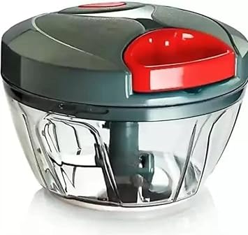 Manual Vegetable Chopper, Handy Chopper, Onion Chopper, Vegetable Cutter for Kitchen, Quick Cutter Machine, Small Chopper for Home and Kitchen Tools (450Ml) Pack of 1 (Grey)