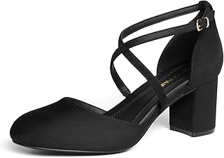 Women's Heels Close Toe Dress Heels Comfortable Dress Court Shoes for Wo...