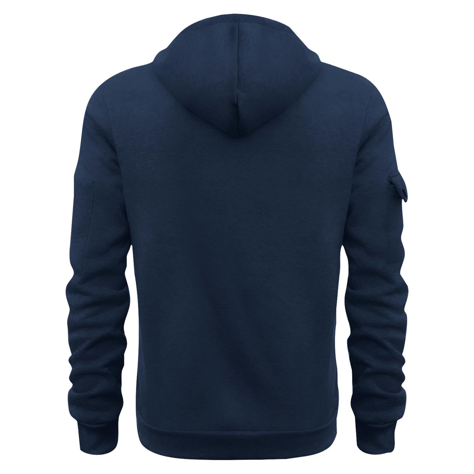 HAOLEI 2025 Sudaderas Hombres,Sudaderas Hombre con Capucha con Media Cremallera Camiseta Manga Larga Hombre con Bolsillo Vintage Impresión Pullover Deportivo Casual Jersey Hombre Gran Tamaño S-5XL