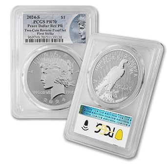 2024 S American Silver Peace Dollar Coin PR-70 $1 PCGS Rev PR70 | Reverse Proof - First Strike