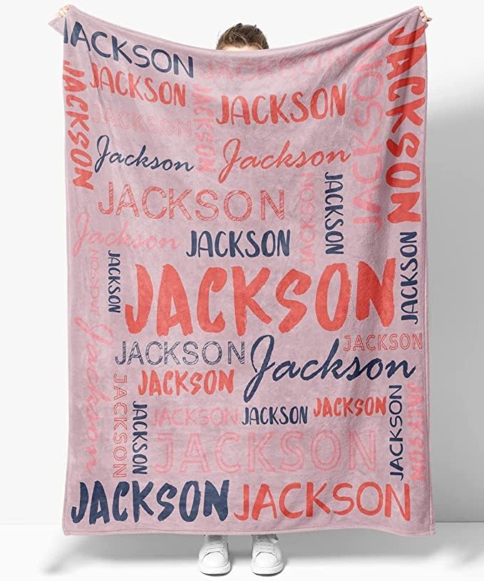 OLIVE OLIVIA Personalized Blankets for Children with Names