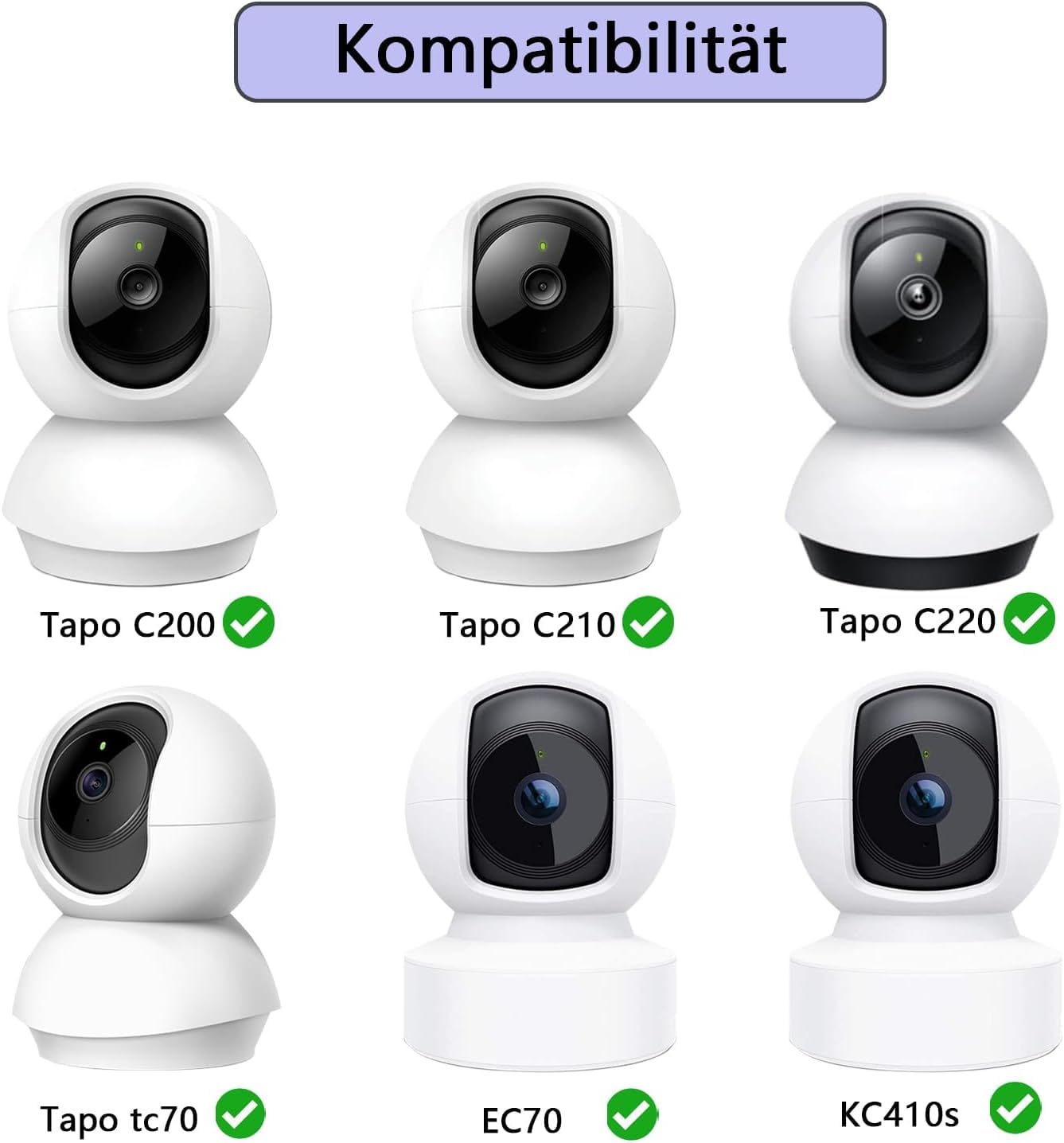 Supporto Da Parete Per Baby Monitor - Compatibile Con TP-Link Tapo, EZVIZ, Reolink, Imou | Montaggio Regolabile 180° - Foto 2