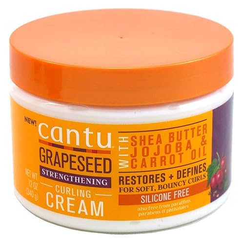 Cantu Crema rizadora de semilla de uva frasco de 12 onzas paquete de 3