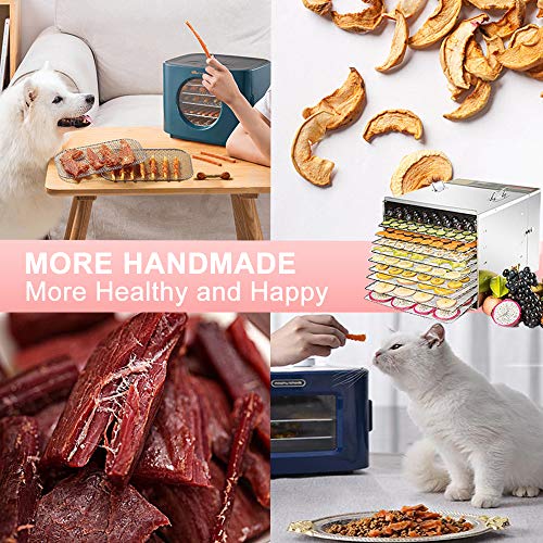 Silicone Dehydrator Sheets,Non-Stick Food Fruit Dehydrator Mats Reusable Steamer Mesh Mat For Fruit Dryer (14.5" X 16") #TOP6