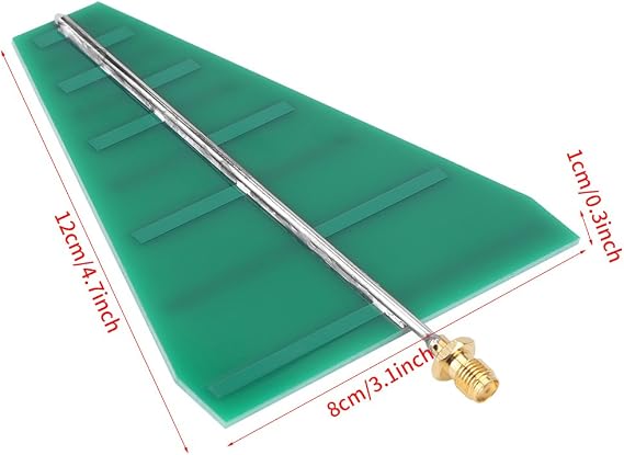 UWB Ultra Wide Band 1.35GHz-9.5GHz Log-Periodic Directional RF Antenna with SMA Connector