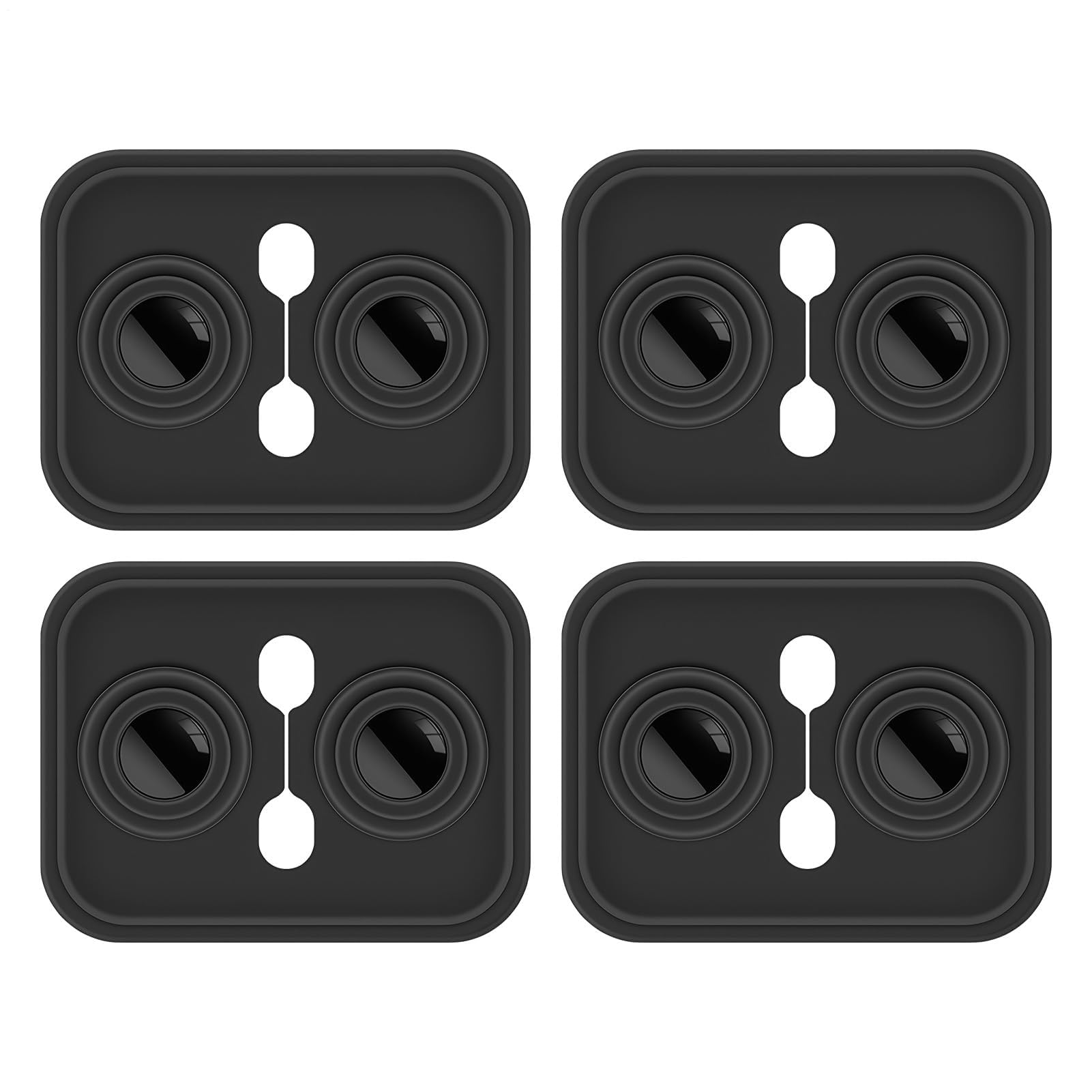 Muiltvoe Silicone Car Door Latch Covers | 4-Piece Anti-Noise Shock-Absorbing,Door Latch Cover Noise Reduction Pads - for Dust Prevention Care Maintenance Vehicle Truck SUV RV
