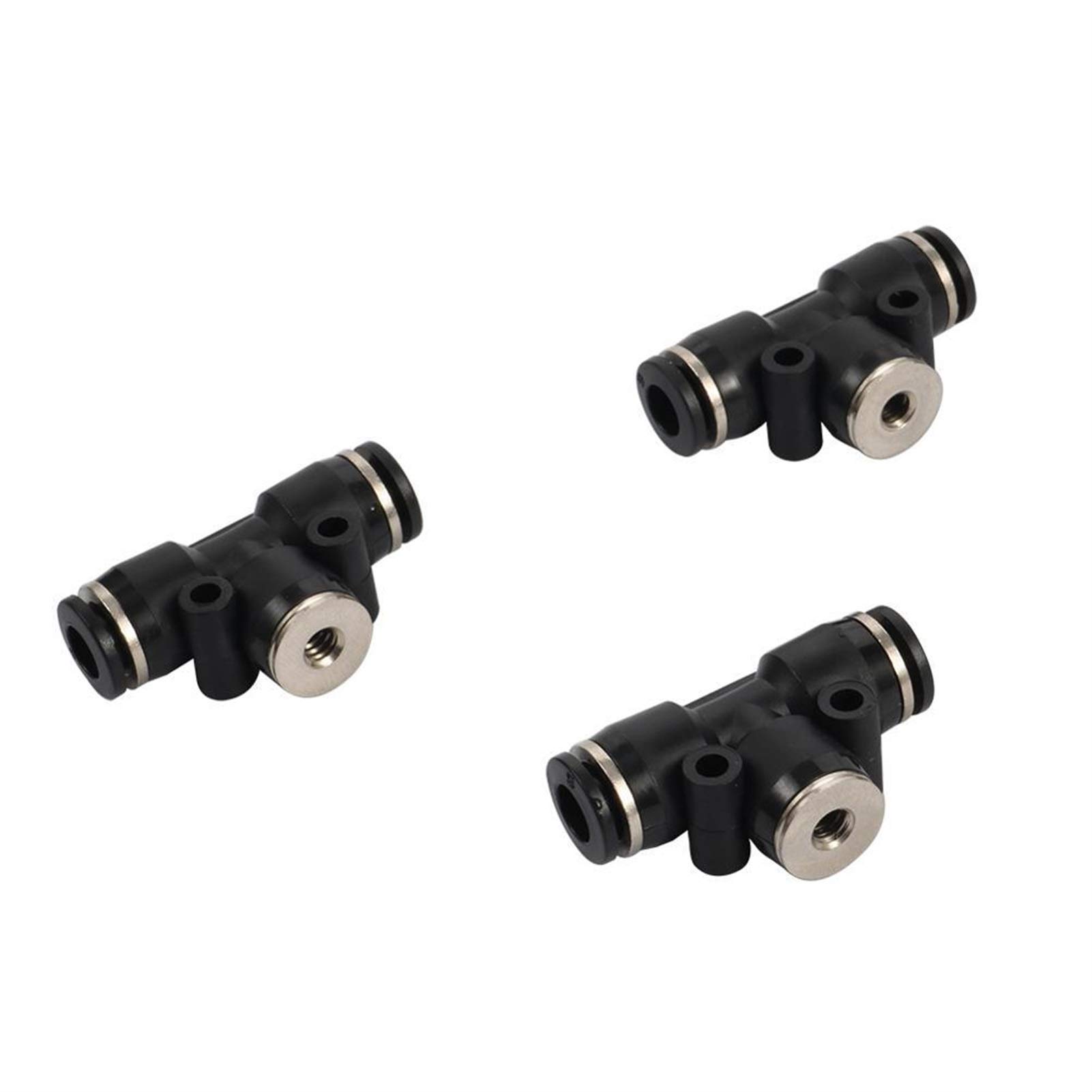Connecteurs en T à filetage 6 mm adaptateur de connecteur de tuyau de brumisation de 3/16"