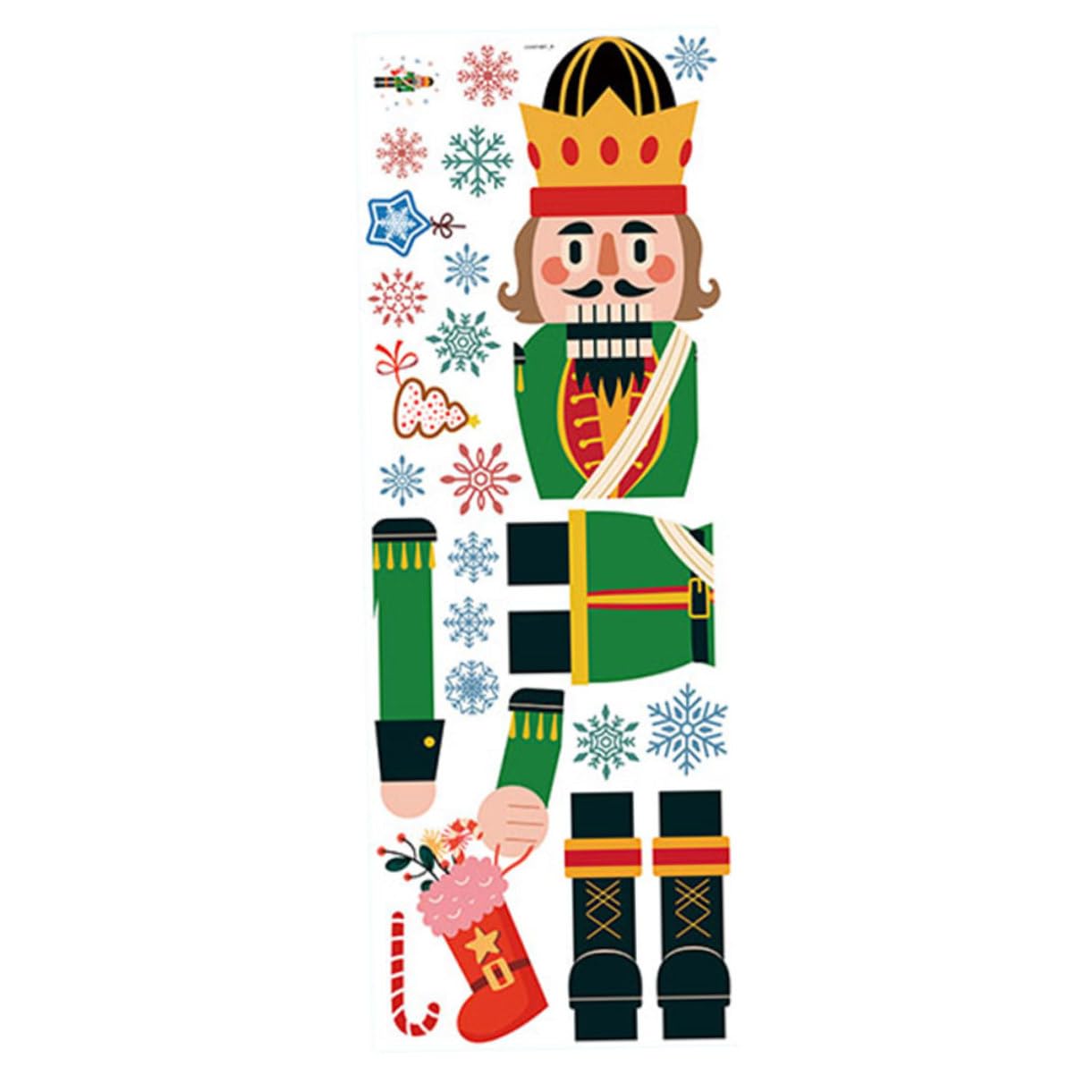 Cabilock 3 Piezas Pegatina Navideña de Huerto de Adhesivo de de y de Decoración para Ventanas Fiesta de Navidad PVC Autoadhesivo Adorno para Hogar y Oficina