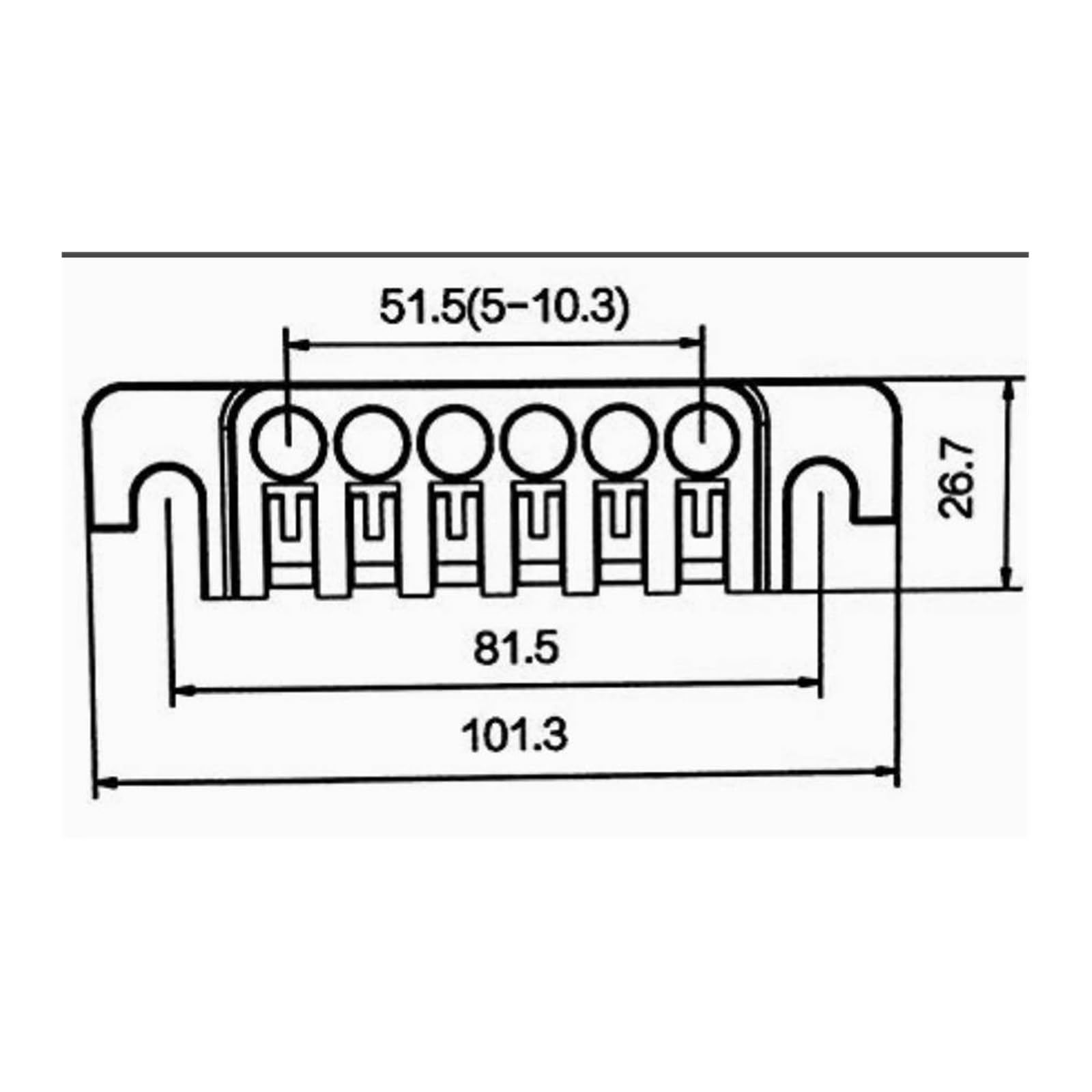 Guitarra Eléctrica Con Puente Inferior Y Accesorios De Color De Grado De Instrumento Ajustables | Puente de guitarra(Silver)