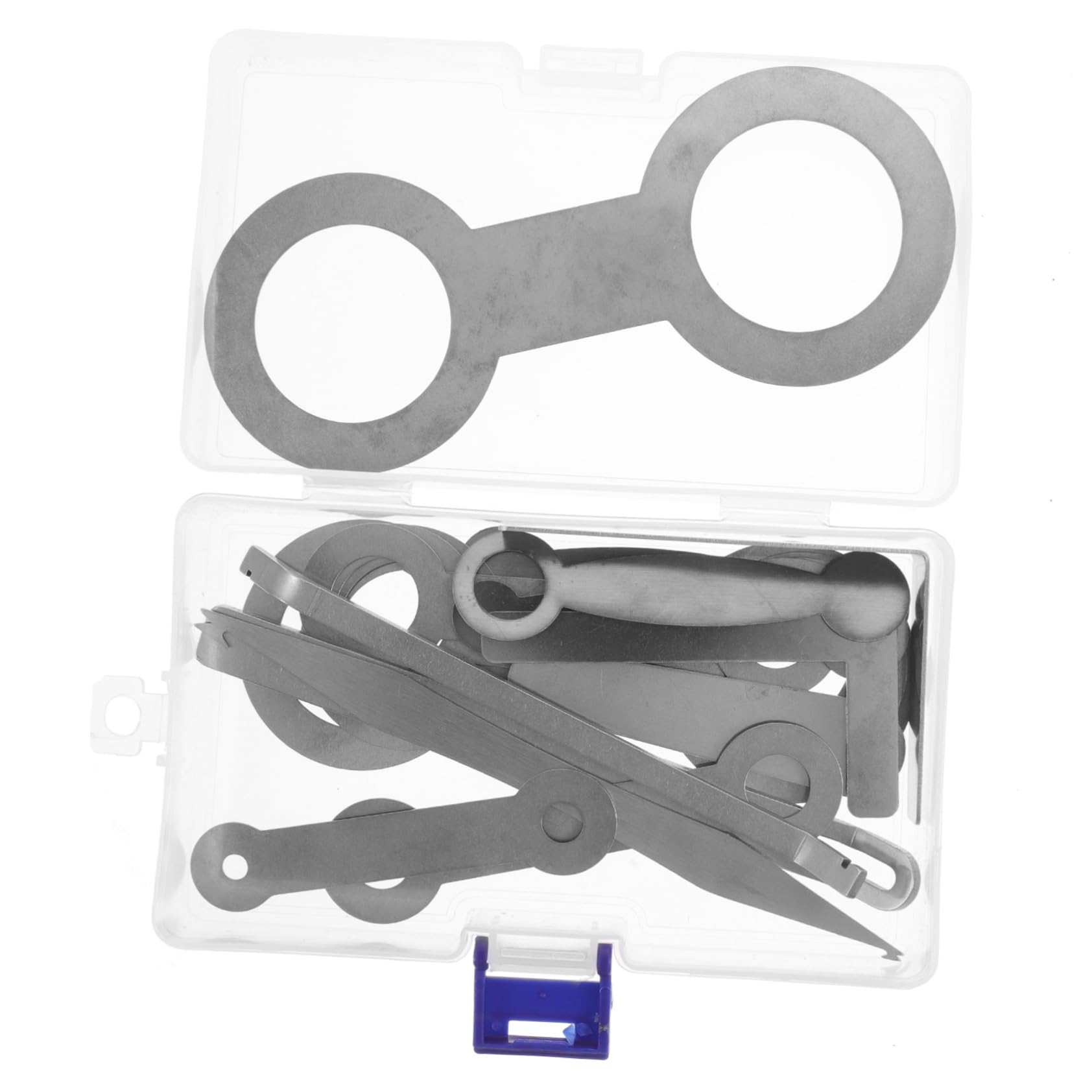Set di 17 Pezzi per Riparazione Saxofono, Accessori Argento | Metallo, Formato Compatto e Portatile, per Laboratori Professionali e Uso Personale