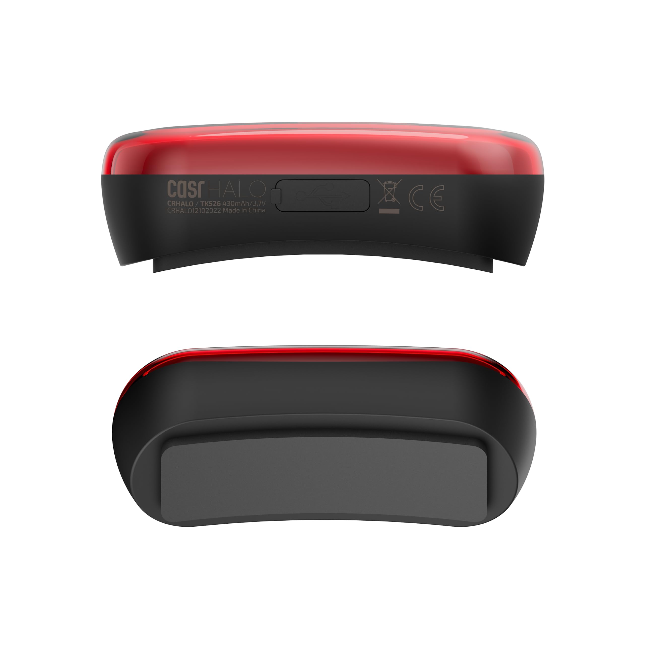 CASR Halo Led, Système Led pour casques de mobilité, Grande visibilité, Large autonomie, Universel, Améliore la visibilité de nuit, Grande autonomie, Recharge via USB-C