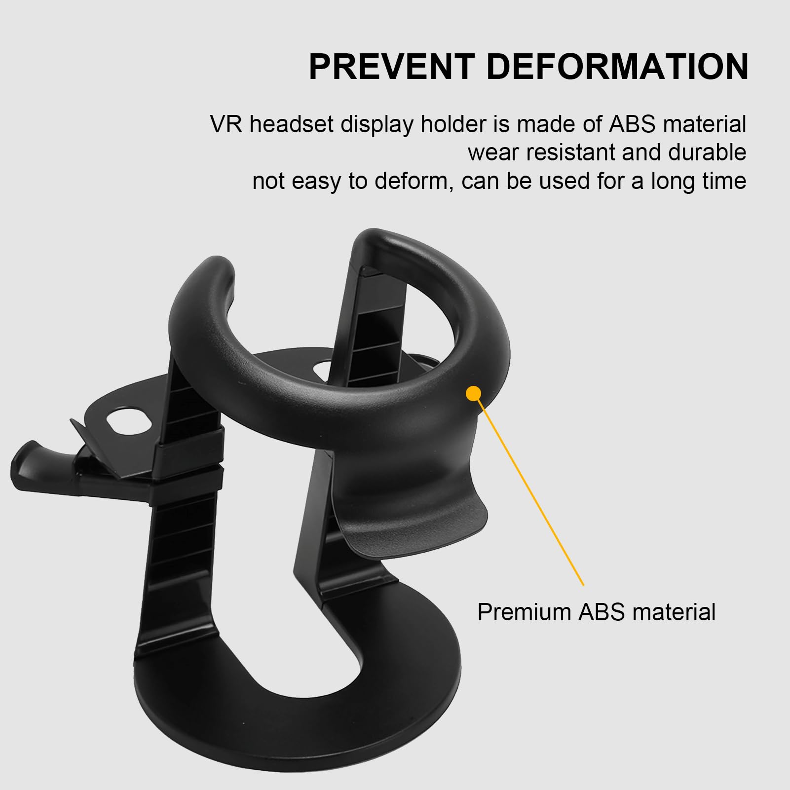 Supporto VR Universale per 1 2 Rift S, Base Rotonda Stabile, Supporto per Display per Visore VR di Facile Installazione, Mantieni la Tua Configurazione VR Ordinata e (BLACK)