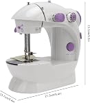 Portable Sewing Machine, Mini Sewing Machine with Handle 12 Stitches 2 Speed DIY Electric Sewing Machine for Beginners Computerized Sewing Machine Sewing Kit for Embroidery (US