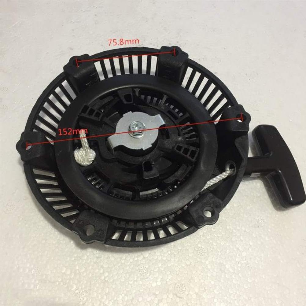 Cricchetto in Nylon con Gruppo di avviamento a Strappo Compatibile con GX120 152F 154F 156F 1KW 1.5KW generatore Pull Start Copertura in plastica nottolino in Metallo