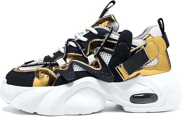 TERBOFIN Mens Chunky Sneakers Plus Size Breathable Walking Shoes Platform Trendy Style