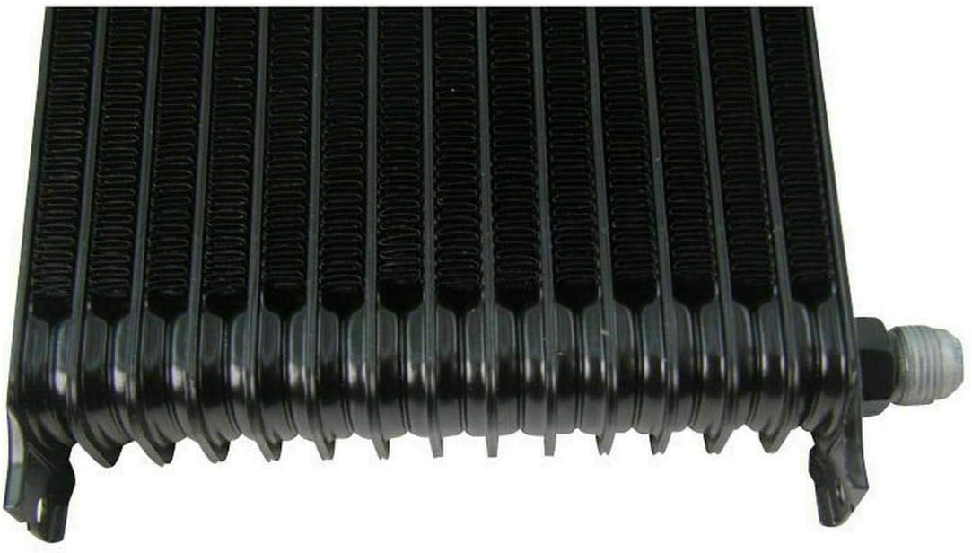 15 Row Black Aluminum Engine Transmission Oil Cooler 10An Hose End Fittings Kit