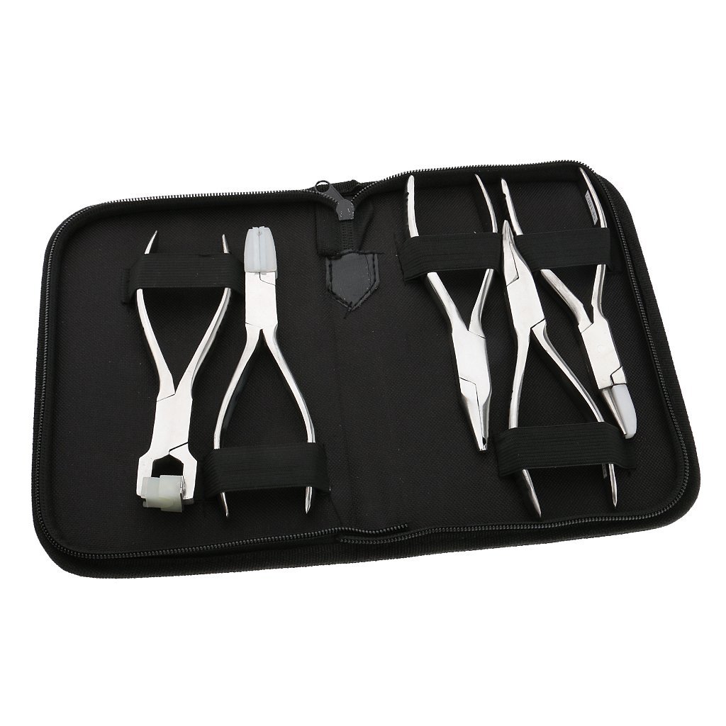 Pinzas para gafas, con estuche organizador, 5 unidades