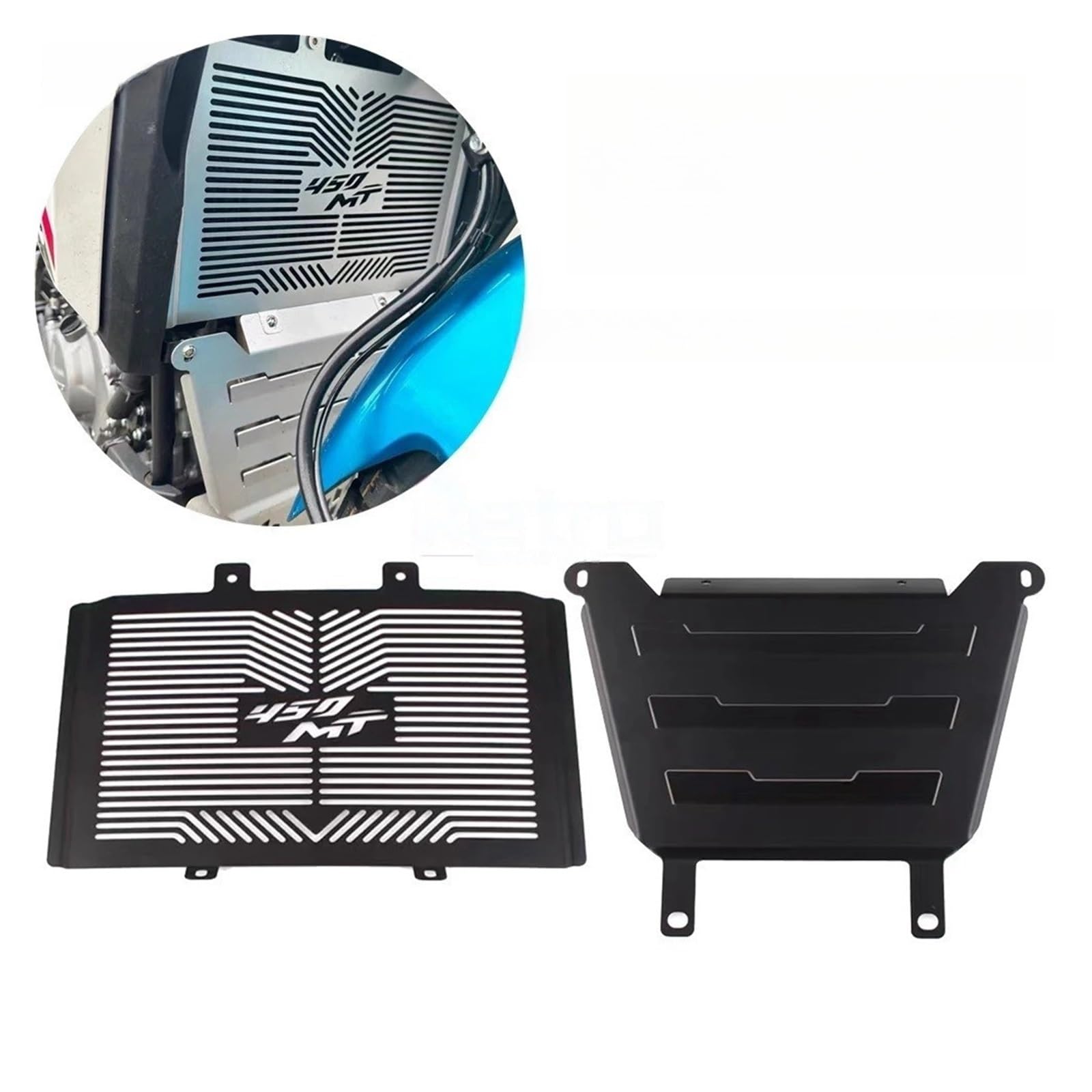 Moto Griglia Radiatore Protezione Per 450MT MT450 2024 Accessori Moto Scudo Anteriore Protezione Del Serbatoio Dell'acqua Netto Copertura Del Motore Ventola Di Protezione Griglia