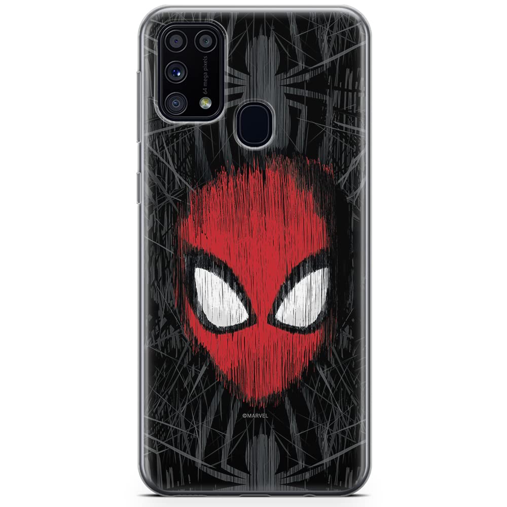 ERT GROUP mobile phone case for Samsung M31 original and officially Licensed Marvel pattern Spider Man 002 optimally adapted to the shape of the mobile phone, case made of TPU