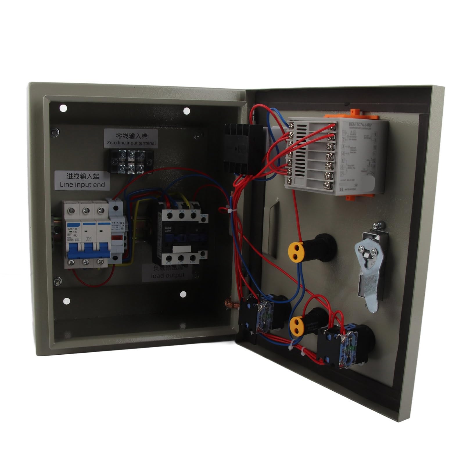 Caja de Control de Temperatura PID Controlador de Temperatura Inteligente con Termopar 380V CA Trifásico 15KW para Horno Infrarrojo Lejano IR