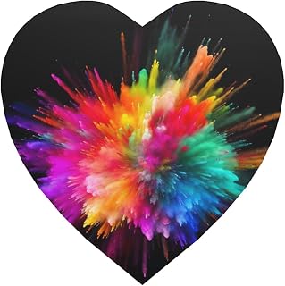 Color Explosion Fridge Magnets, Strong Refrigerator Magnets Heavy Duty, Heart Shape Decorative Mini Magnets for Whiteboard, Locker & Map, Cute Fridge Magnet Sticker for Kitchen, Office