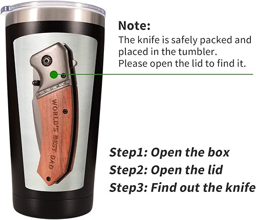 Miniatura 2 de VTIVE Regalos para papá de hija, hijo, niños, regalos para papá para el día del padre, cumpleaños, Navidad, World's Best Dad Ever - Vaso de café de