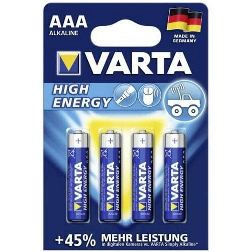 VARTA Longlife Power AAA Batterien – 4er Pack, Alkaline, 1,5V – Made In Germany Für Spielzeug, Fernbedienungen & Mehr