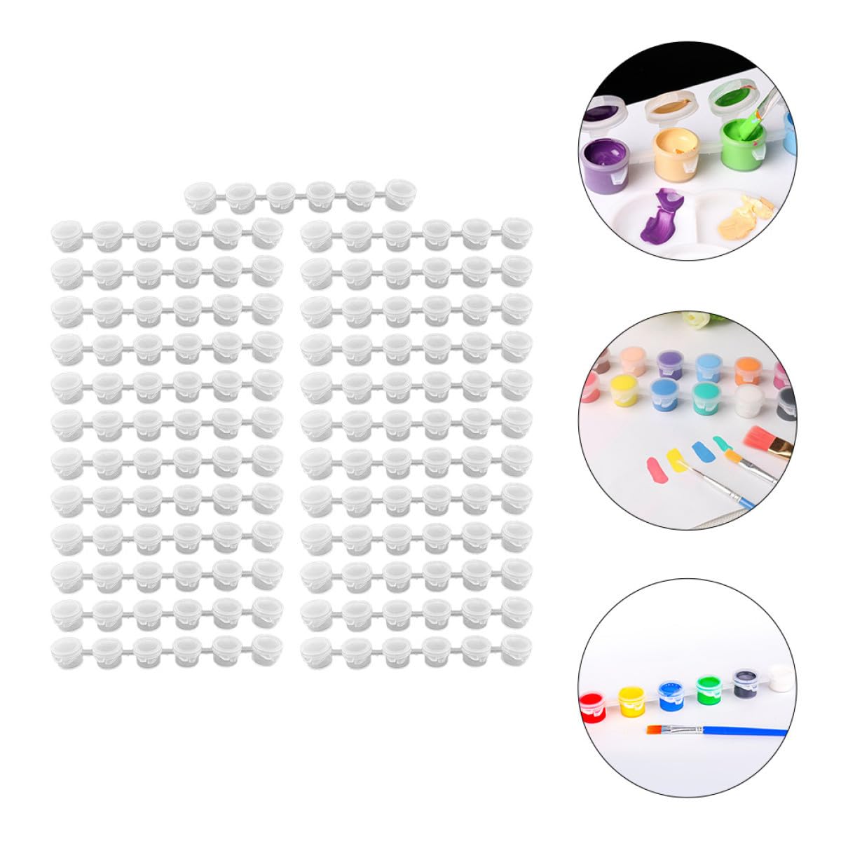 Artibetter 3 Ensembles Boîte De Stockage Pour Pigments Aquarelle Conteneurs Durables Pour Peinture Gouache Et Huile Compacte Et Pour Artistes 25 Pièces * 3