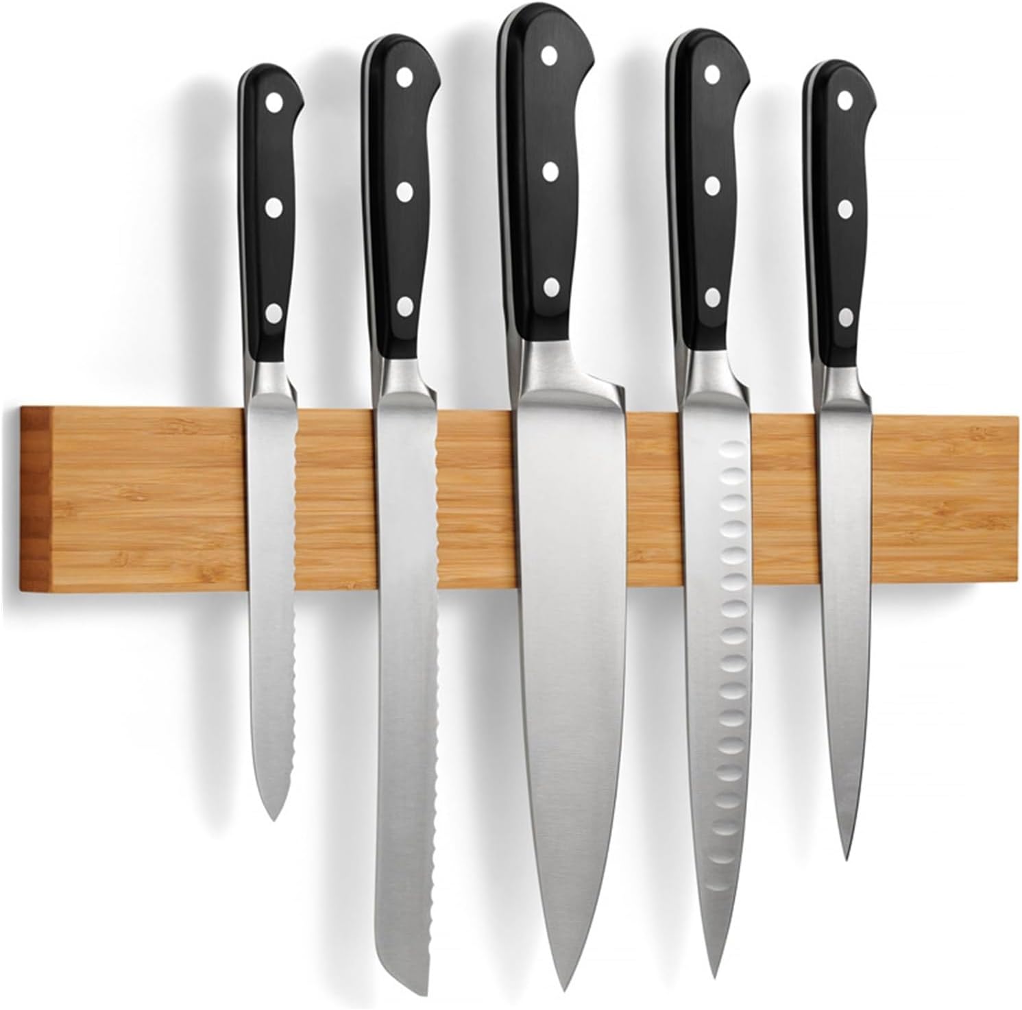 Magnetic Knife Holder 1 Pcs 16inch Acacia Wood Strip Heavy Duty Magnet For Knives