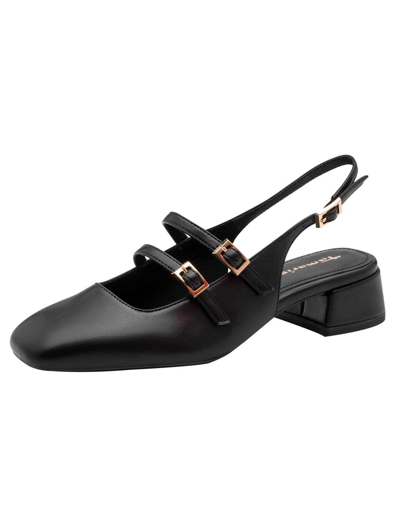 Tamaris Slingback Ballet Pumps Women's Black Size 39