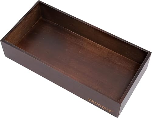 Organizador de Cajones de Bambú - Organizador de Utensilios de Cocina Bandeja para Cubiertos Portacubiertos, Suministros y Accesorios para