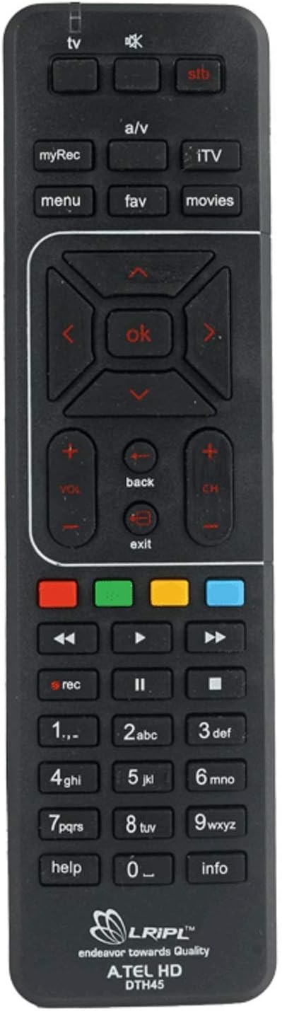 HD SETUP BOX REMOTE for TV,BLACK