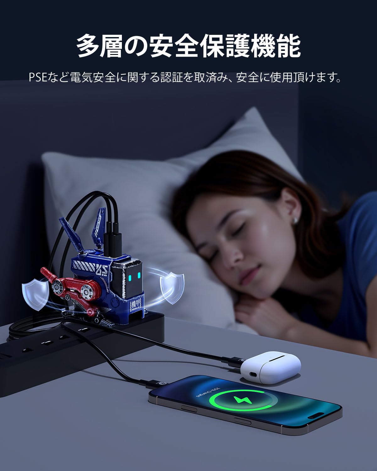 Amazon | GravaStar ALPHA65 PD 充電器 65W 急速充電器 USB-C*2