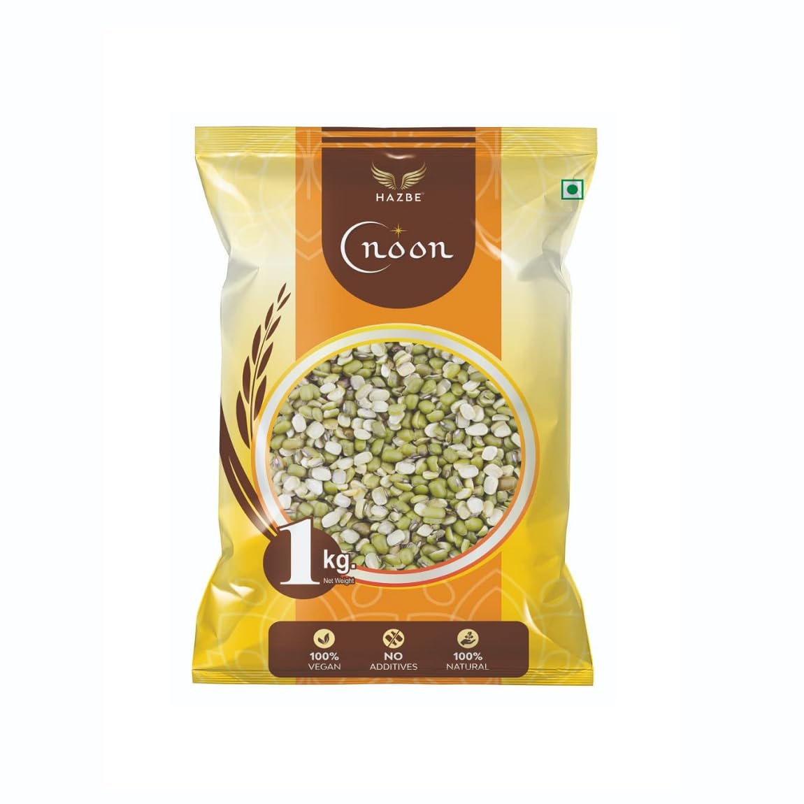 HAZBE Noon Green Moong Dal Split/Chilka 1kg | Khichdi Special (Light Meal) (B099JHMBHQ) Amazon Price History, Amazon Price Tracker