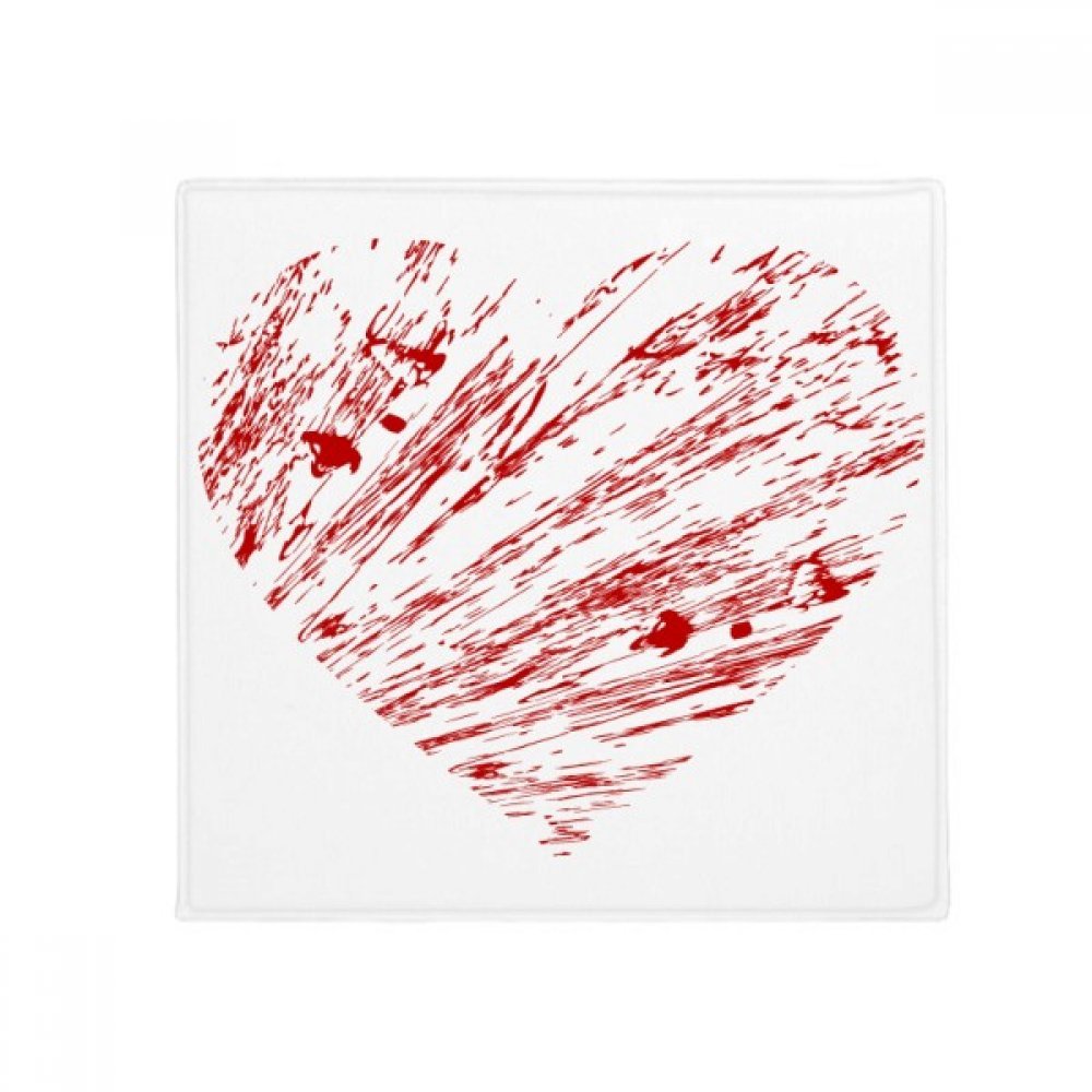 Cadeau de la Saint-Valentin tapis Coeur Rouge romantique 50x50