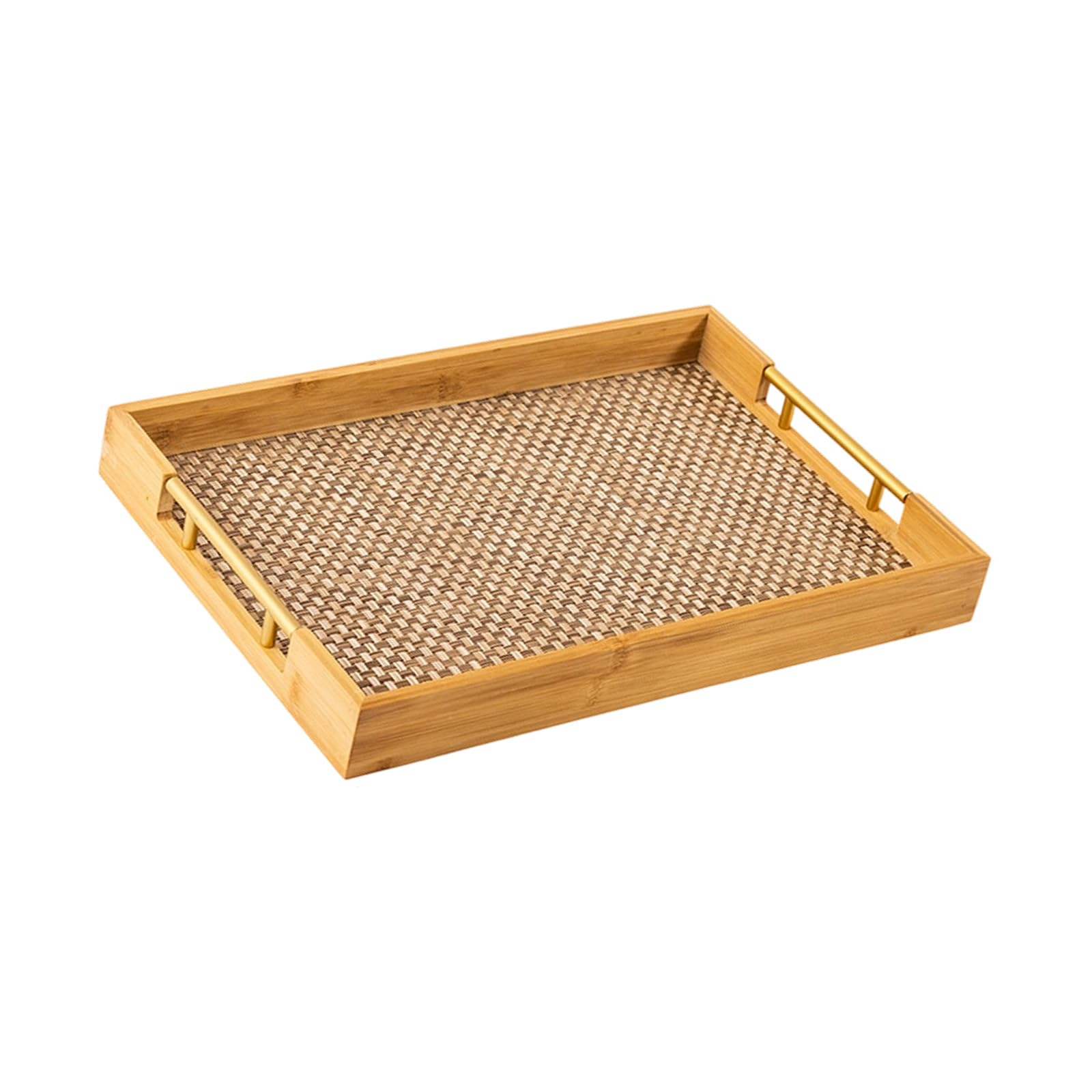 Wooden Handle Tray Serving Tray for Easy Serving and Transporting Items During Breakfast Parties and Picnics