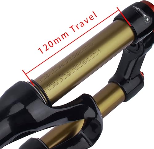 Miniatura 6 de Horquilla de suspensión de aleación de magnesio para bicicleta de montaña de Bosy, 2627.529 pulgadas, dirección cónica y horquilla delantera recta