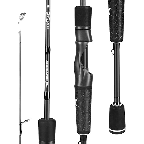 KastKing Crixus Fishing Rods,IM6 Graphite Spinning Rod & Casting Rod W/Zirconium Oxide Ring Stainless Steel Guides, SuperPolymer Handle