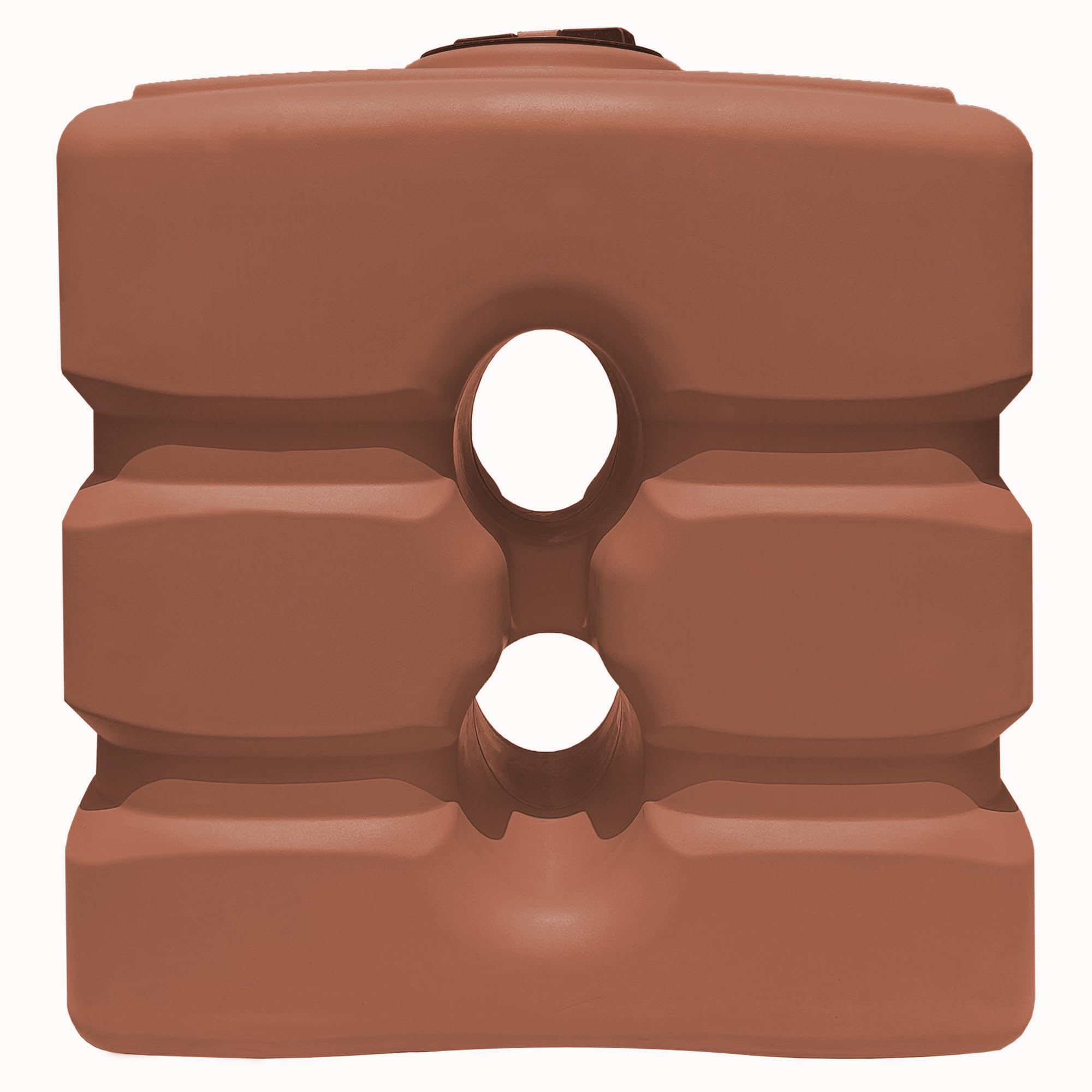 ESTO Serbatoio Acqua Verticale FINTA TERRACOTTA 1000L Cisterna Biforo, Bidone in Polietilene, Potabile o Piovana con Press Control e Pompa Elettrica (1000 Litri)