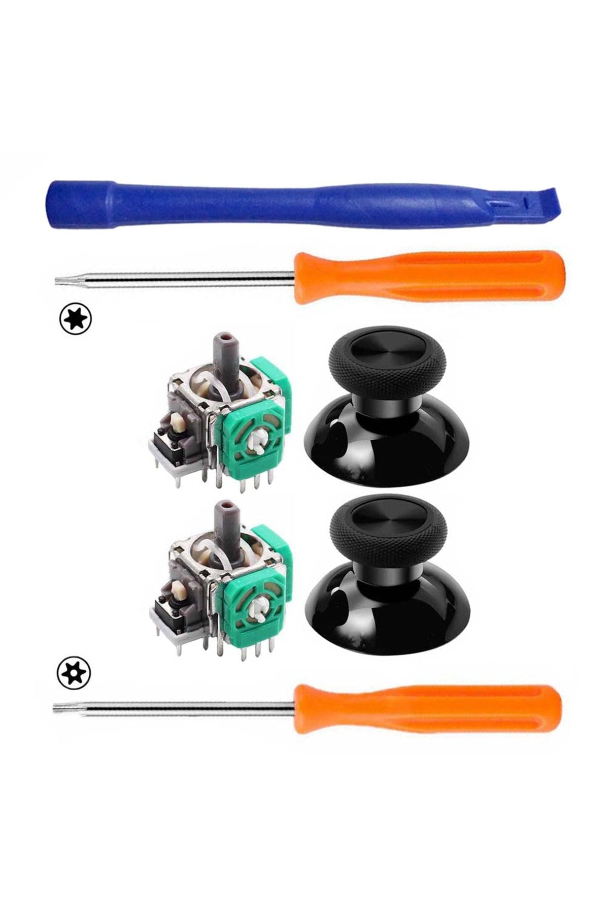 Xbox One Analog Motor Topuz 2+2 T6 T8 Tornavida Ayırıcı Tamir Set Xbox One Kol Yedek Parça