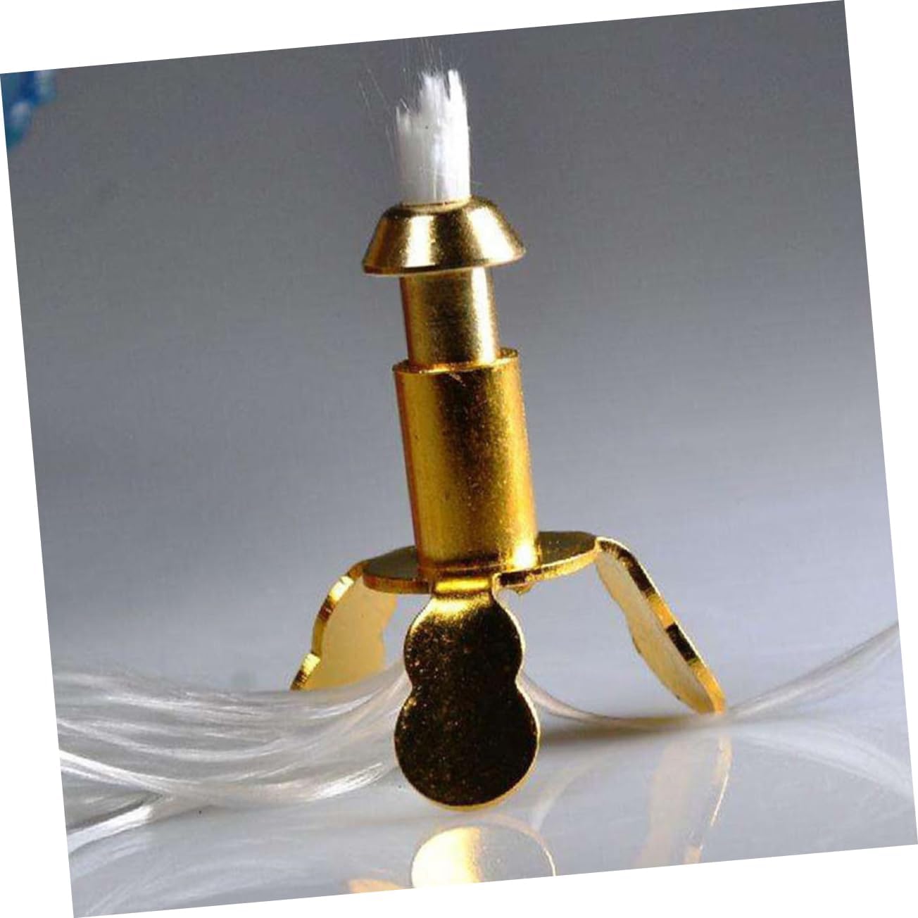 Hemobllo Oil Lamp Wick Tube 4pcs Alloy Cotton Thread Replacement