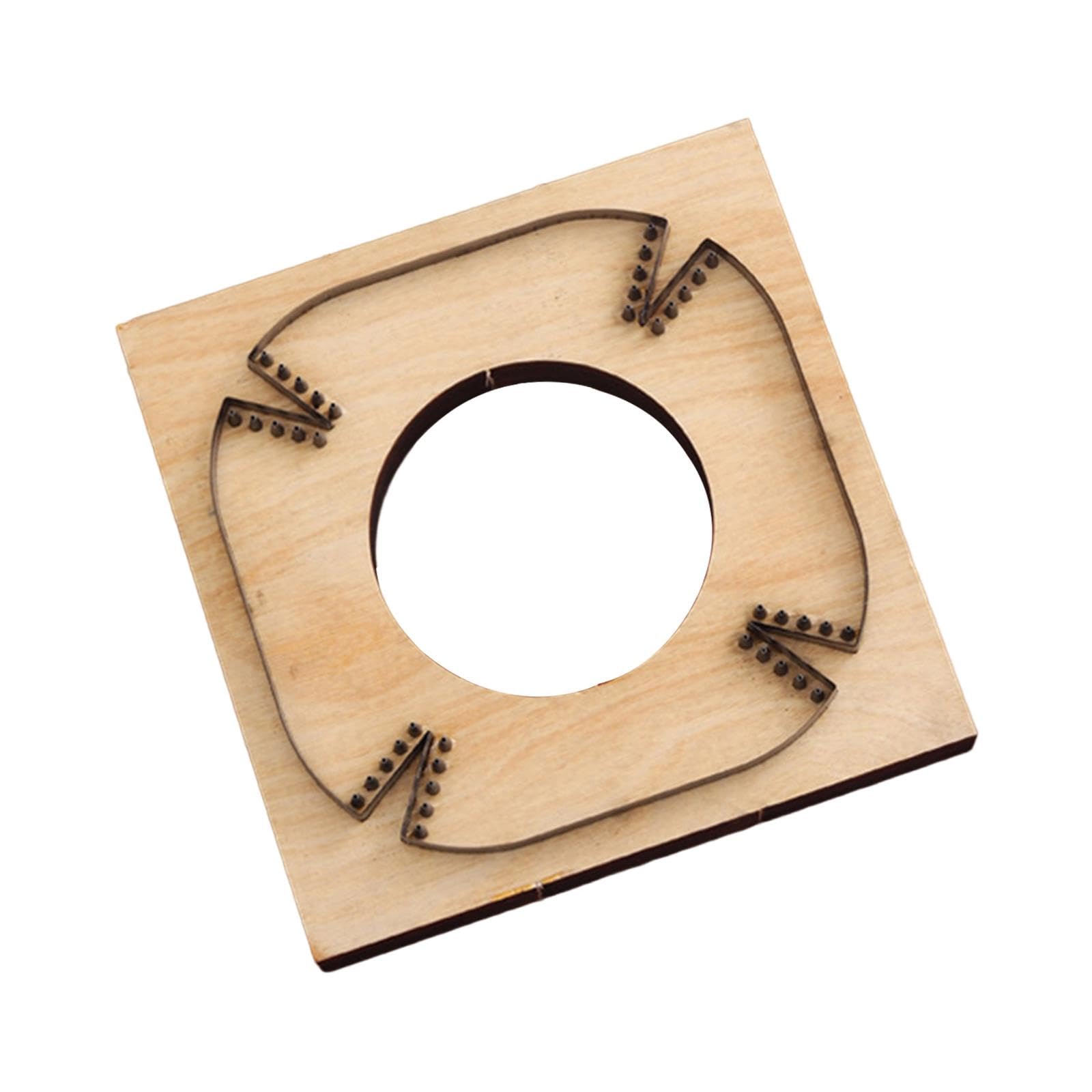 Leather Cutting Die Metal Leather Plate Catchall Tray Mold DIY Making Punch Template 5.31 Inch