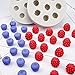 2-Pack Small Size Blueberry & Raspberry Fondant Molds - MoldFun Berry Silicone Mould for Gum Paste, Cupcake Decorating, Polymer Clay, Chocolate, Candy, Gummy (Pink/White)