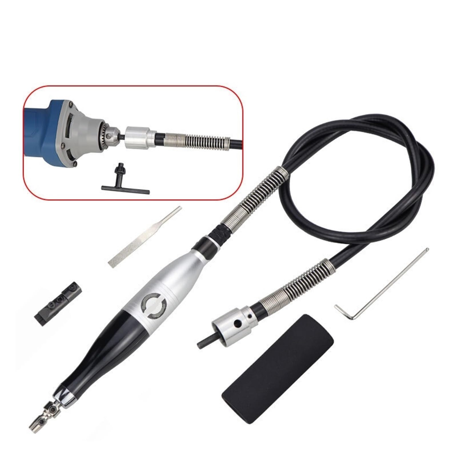 Dcdcd 08C With Tube Electric Ultrasonic Grinding Machine Die Grinde Reciprocating File Polishing Tools Polisher Machine
