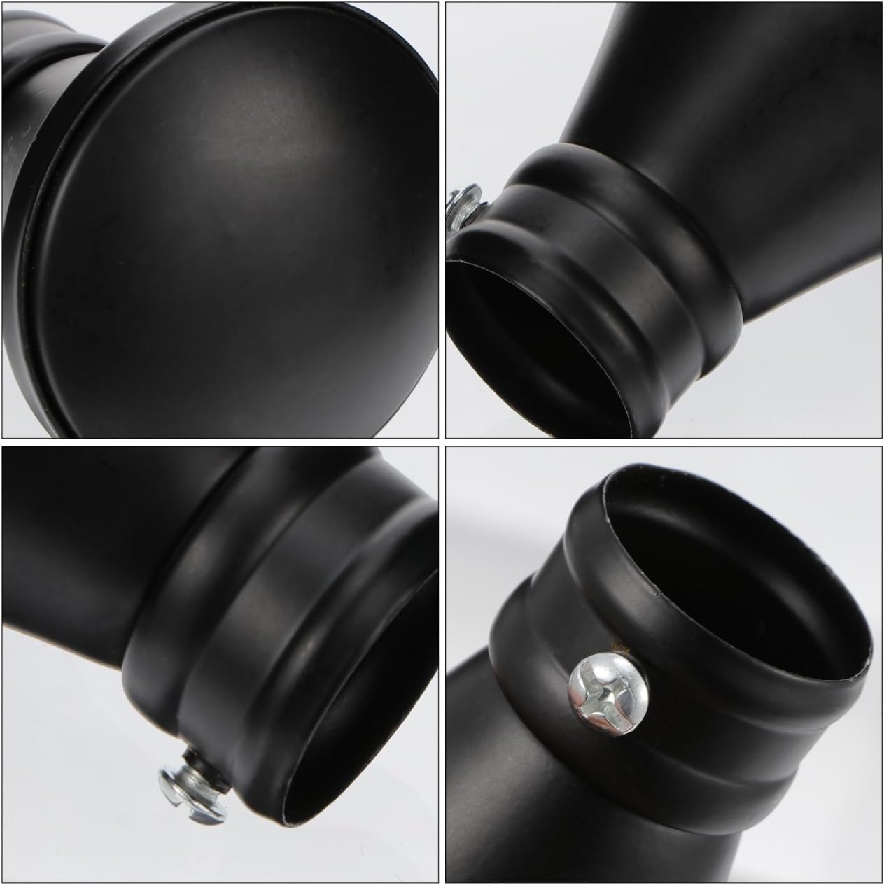 PRETYZOOM 6Pcs Decorative Curtain Rod End Caps Metal Finials for Window Curtain Rods 2.67X7.08X2.36In Rod Plug Set for Living Room Bedroom Dining Room Window Treatment Hardware